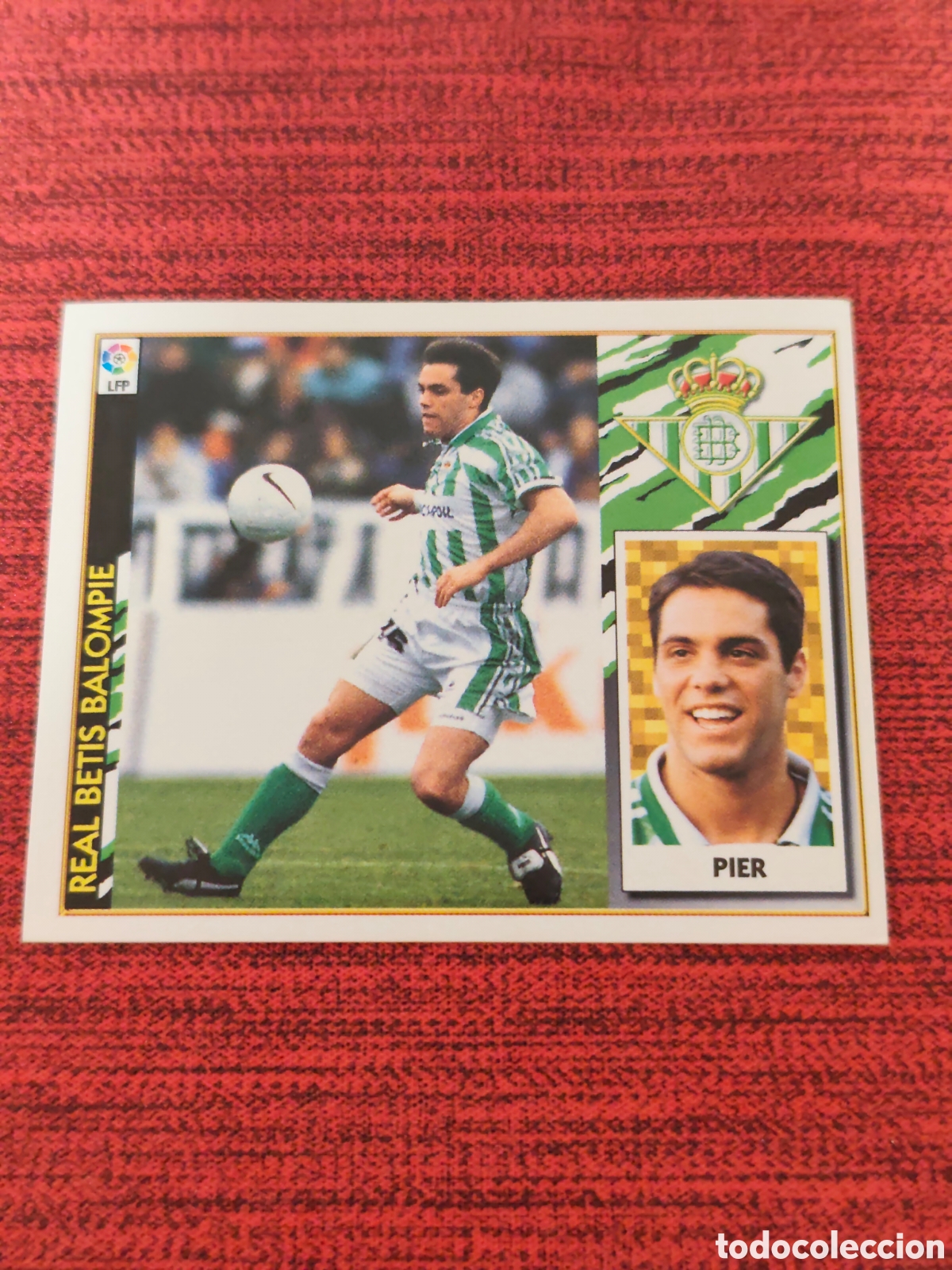 Cromos de F&uacute;tbol: BAJA PIER REAL BETIS EDICIONES ESTE 1997 1998