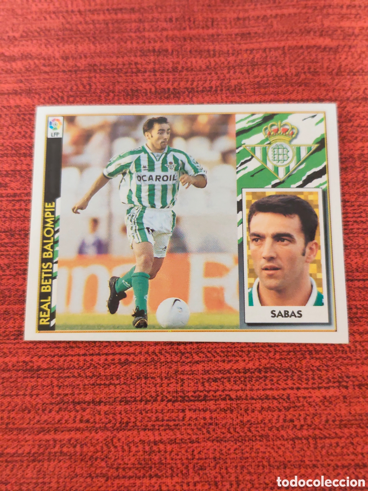 Cartes &agrave; collectionner de Football: BAJA SABAS REAL BETIS EDICIONES ESTE 1997 1998