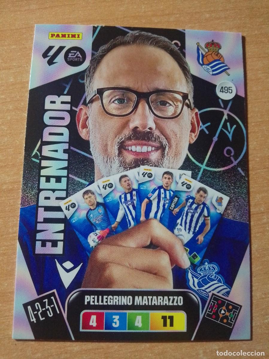 Football Stickers: 495 MATARAZZO ENTRENADOR DE LA REAL SOCIEDAD 25 26 ADRENALYN XL 2025 2026