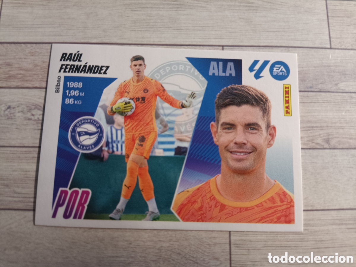 Cromos de F&uacute;tbol: 4 BIS COLOCA RA&Uacute;L FERNANDEZ ALAVES LIGA ESTE 2025 2026 PANINI 25 26 SIN PEGAR