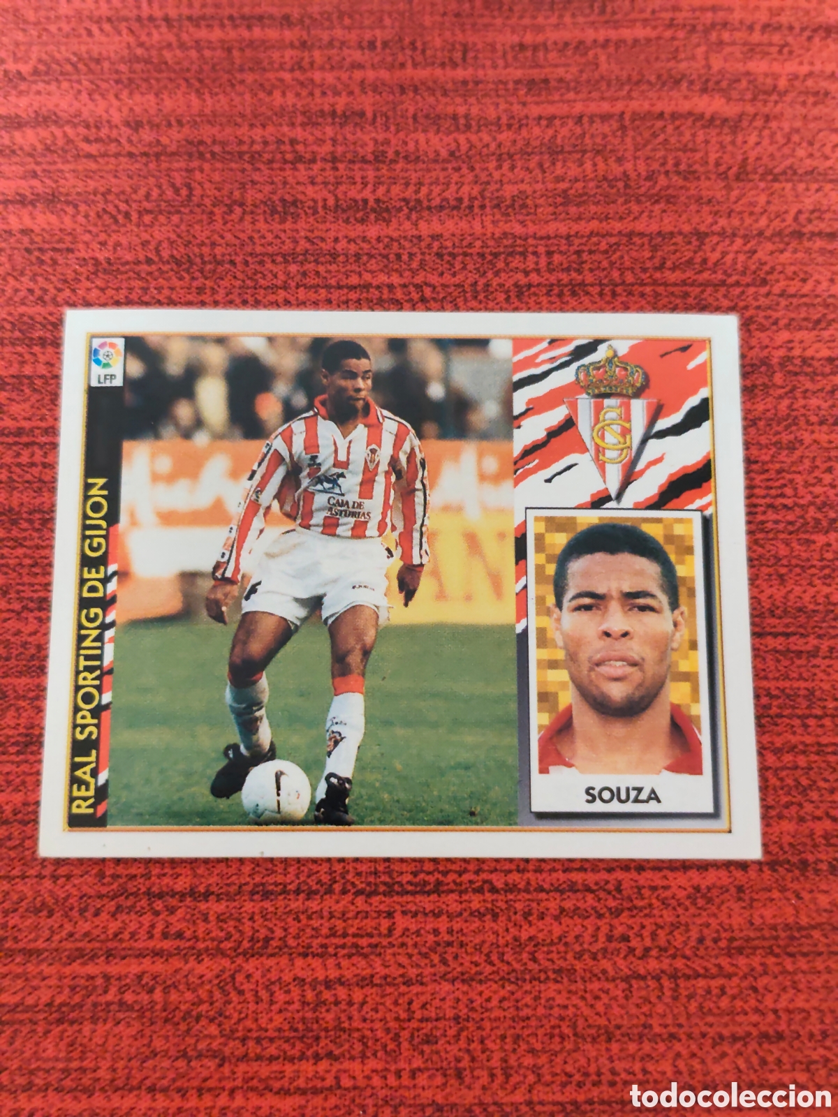 Cromos de F&uacute;tbol: BAJA SOUZA SPORTING GIJ&Oacute;N EDICIONES ESTE 1997 1998