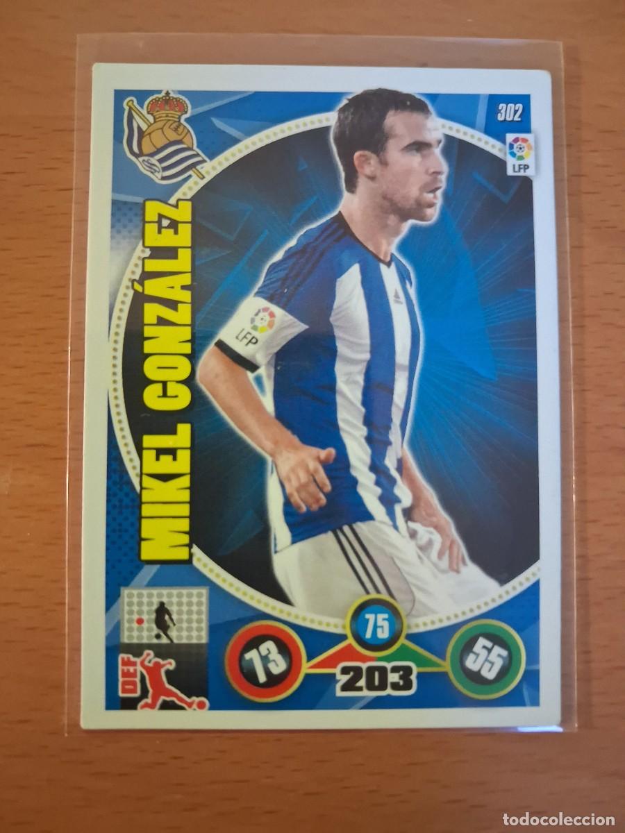Cromos de F&uacute;tbol: Adrenalyn XL 2014 2015 14 15 Real Sociedad 302 Mikel Gonzalez