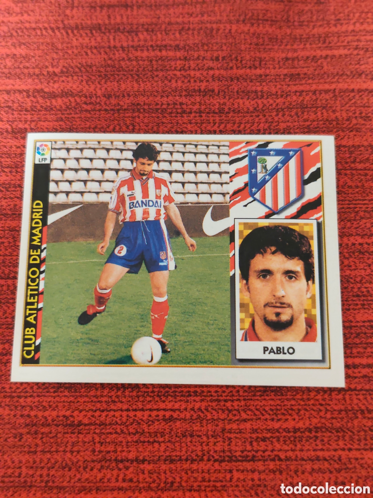 Cromos de F&uacute;tbol: BAJA PABLO ATL&Eacute;TICO MADRID EDICIONES ESTE 1997 1998