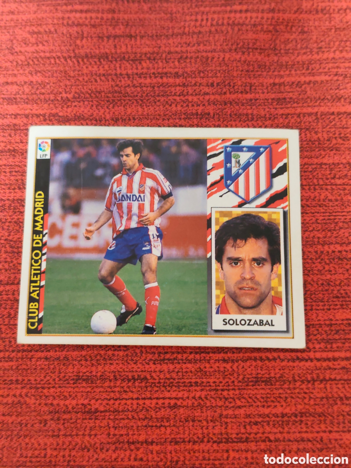 Cromos de F&uacute;tbol: BAJA SOLOZABAL ATL&Eacute;TICO MADRID EDICIONES ESTE 1997 1998