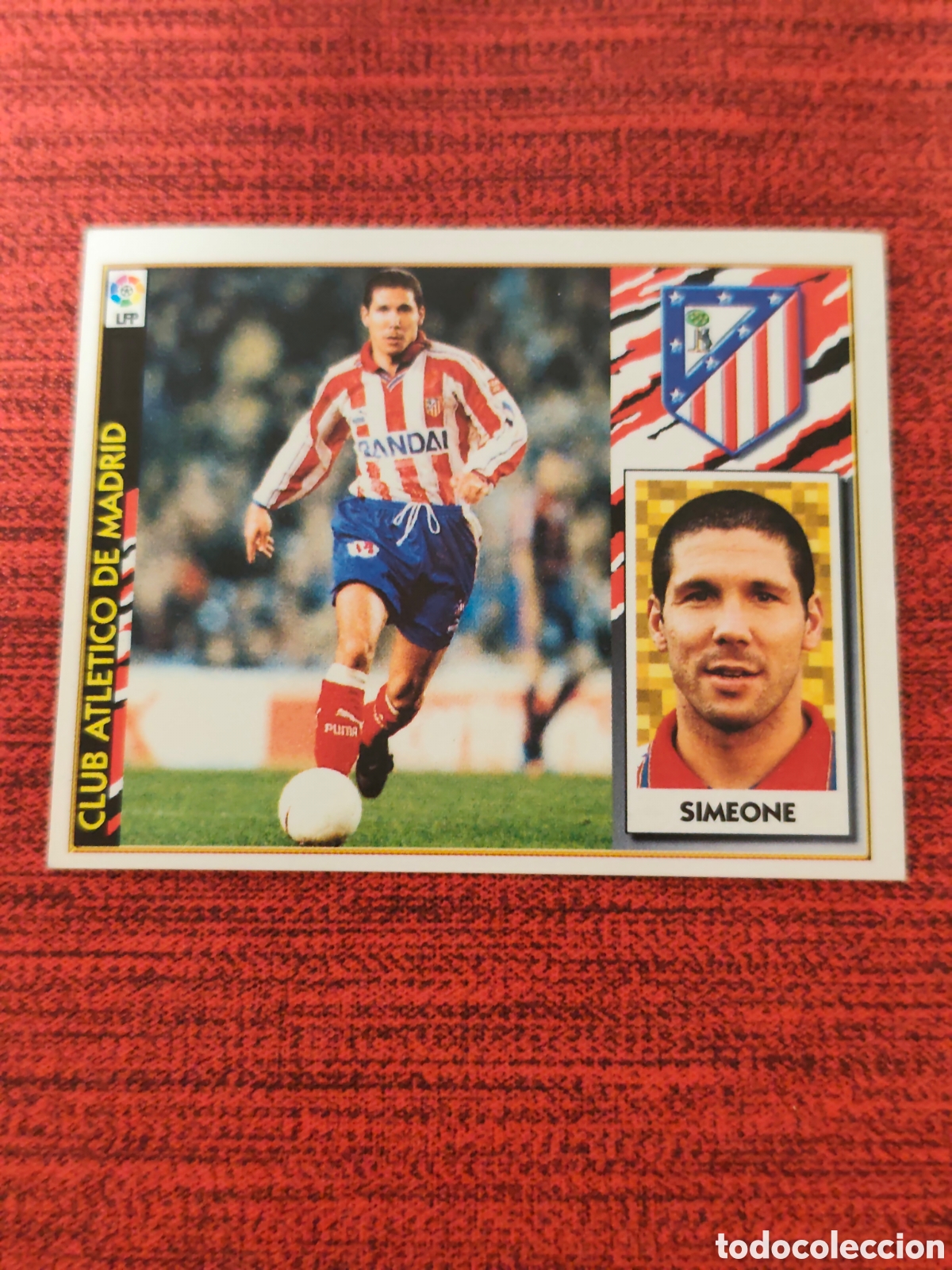 Cromos de F&uacute;tbol: BAJA SIMEONE ATL&Eacute;TICO MADRID EDICIONES ESTE 1997 1998