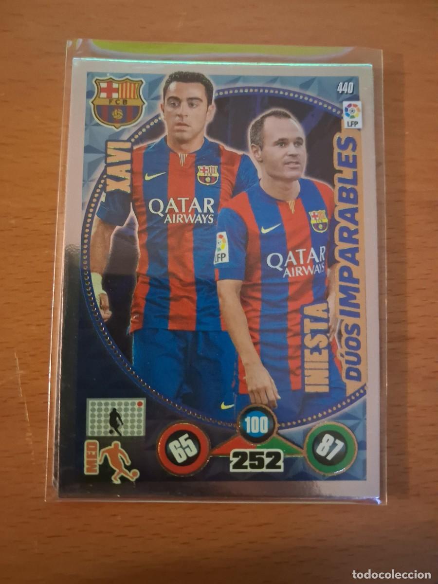Cromos de F&uacute;tbol: Adrenalyn XL 2014 2015 14 15 Duos Imparables FC Barcelona 440 Xavi Iniesta