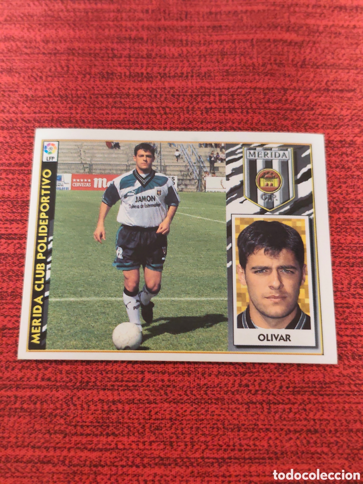 Cromos de F&uacute;tbol: BAJA OLIVAR M&Eacute;RIDA EDICIONES ESTE 1997 1998