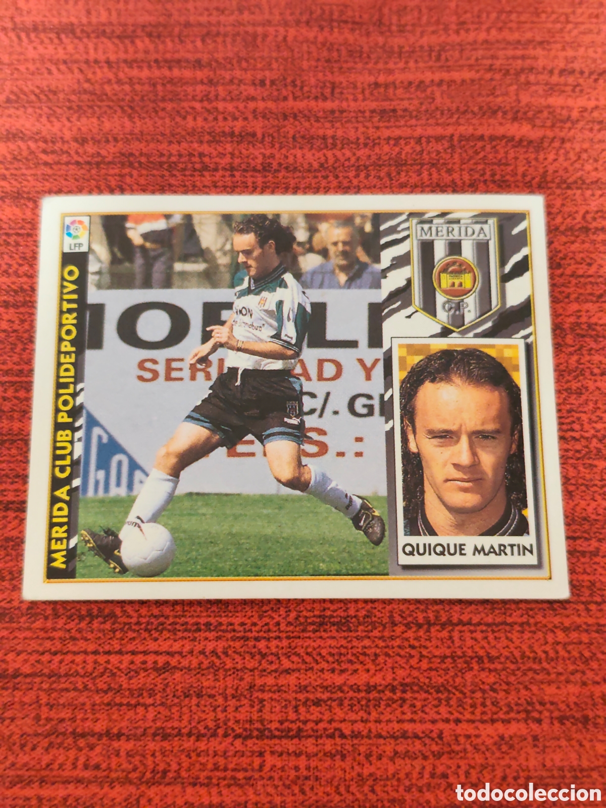Cromos de F&uacute;tbol: BAJA QUIQUE MARTIN M&Eacute;RIDA EDICIONES ESTE 1997 1998