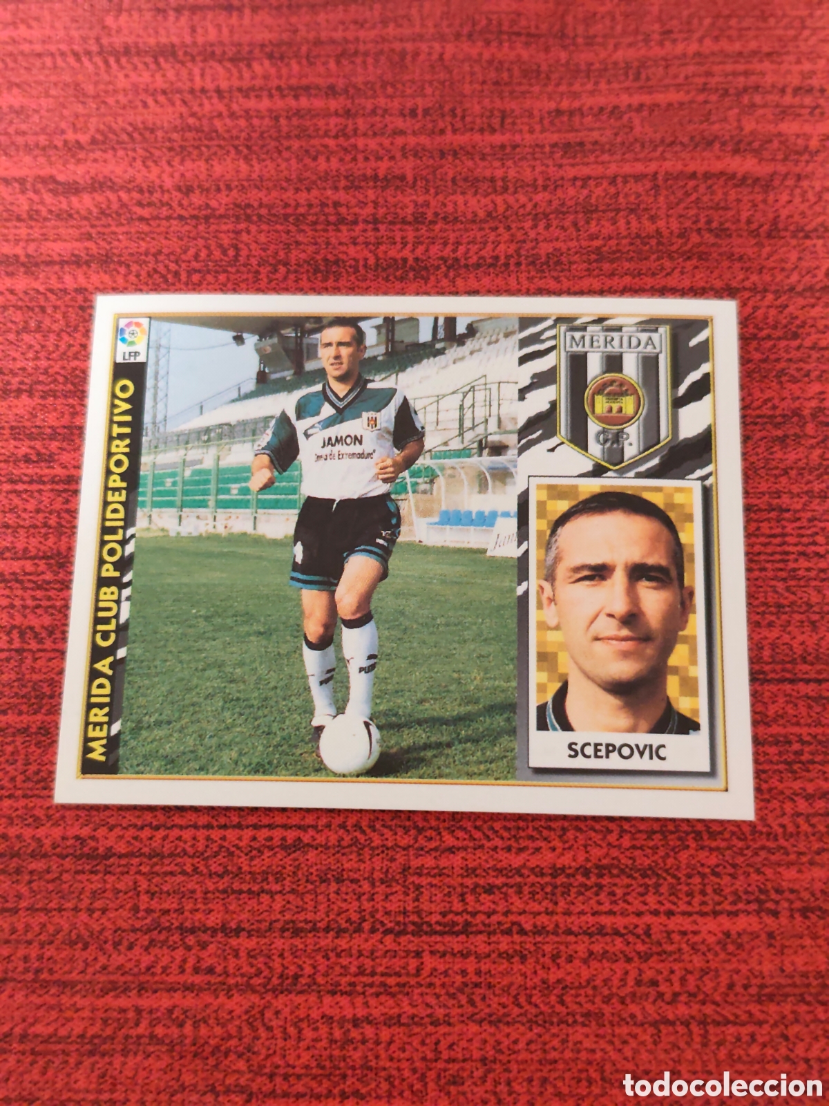 Cromos de F&uacute;tbol: BAJA SCEPOVIC M&Eacute;RIDA EDICIONES ESTE 1997 1998