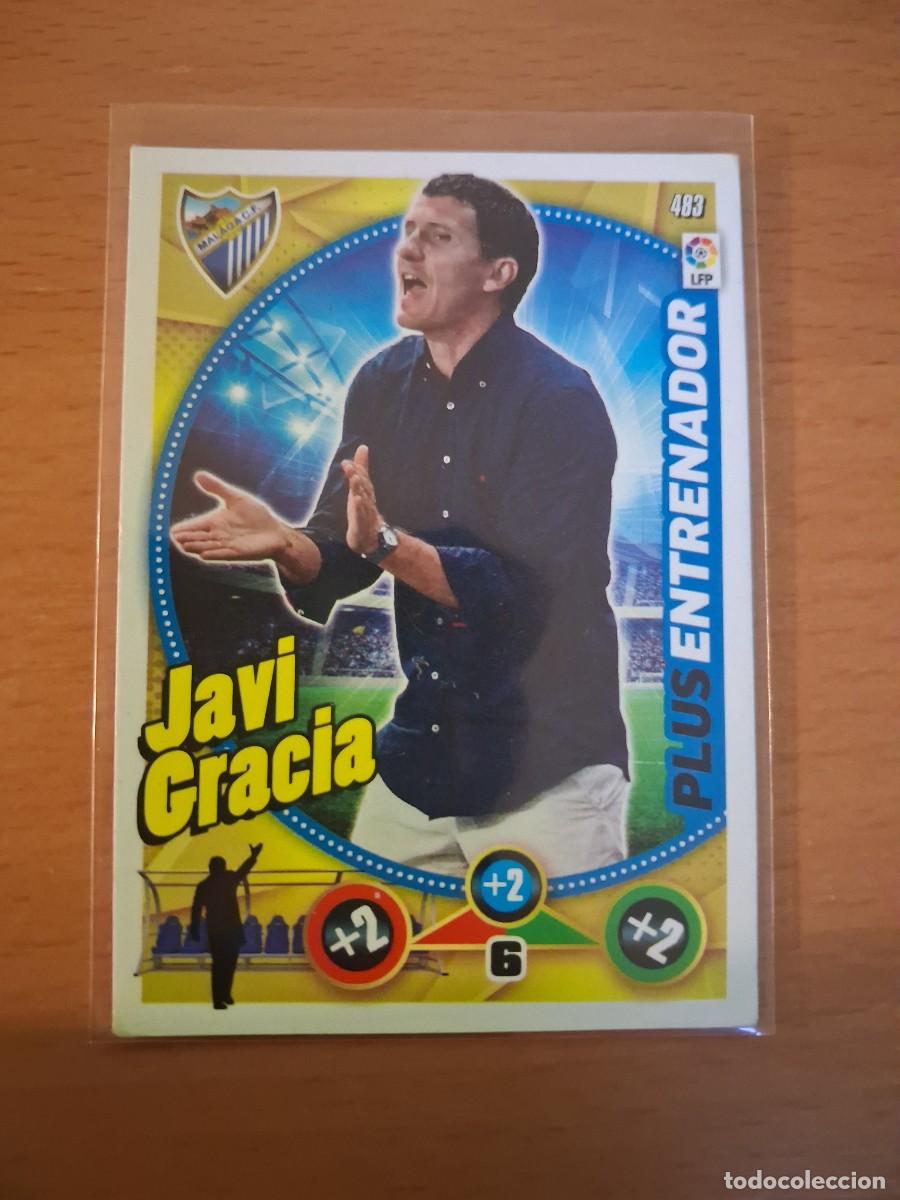 Cromos de F&uacute;tbol: Adrenalyn XL 2014 2015 14 15 Plus Entrenador Malaga CF 483 Javi Gracia