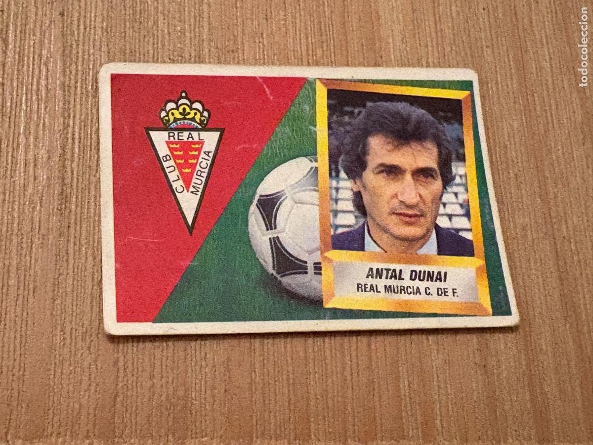 Cromos de Futebol: 19. CROMO LIGA ESTE 88-89 1988-89 SIN PEGAR ENTRENADOR MURCIA ANTAL DUNAI