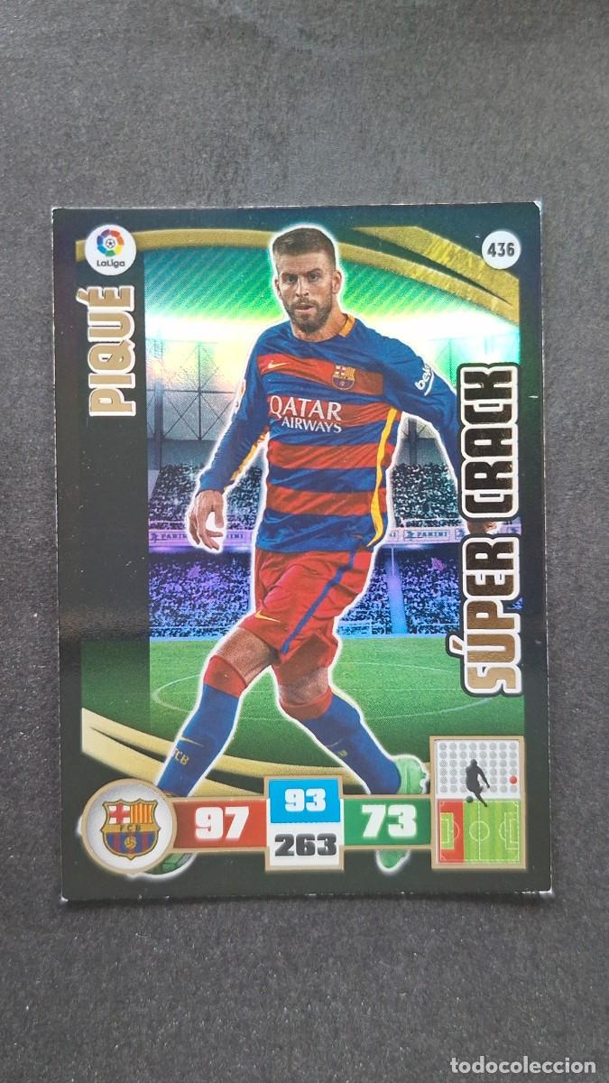 Cromos de F&uacute;tbol: L2 PIQUE F. C. BARCELONA 436 SUPER CRACK PANINI ADRENALYN XL LIGA 2015/2016 15 16