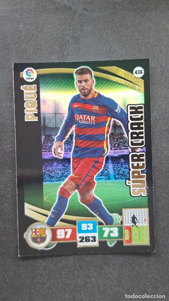 Cromos de F&uacute;tbol: L2 PIQUE F. C. BARCELONA 436 SUPER CRACK PANINI ADRENALYN XL LIGA 2015/2016 15 16