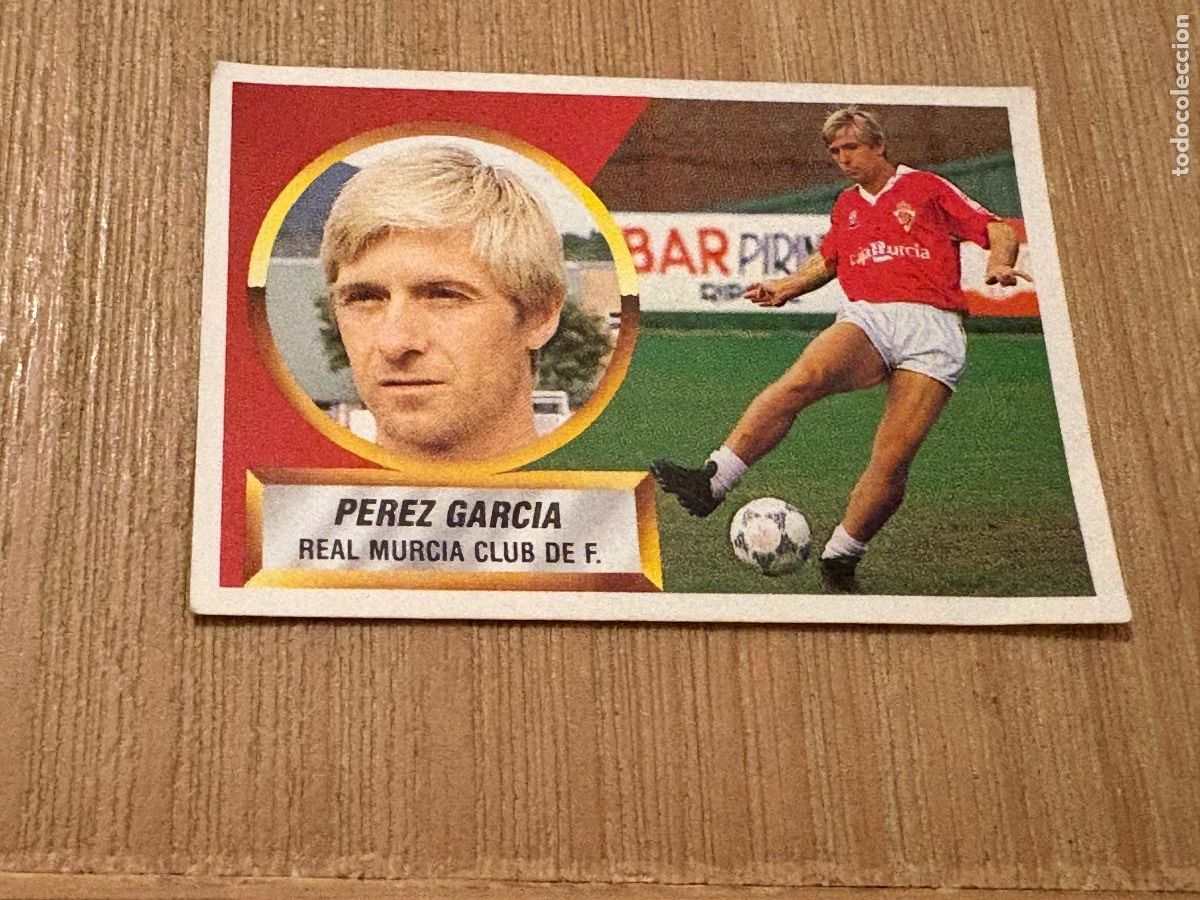 Cromos de F&uacute;tbol: 19. CROMO LIGA ESTE 88-89 1988-89 SIN PEGAR MURCIA N 5 P&Eacute;REZ GARCIA