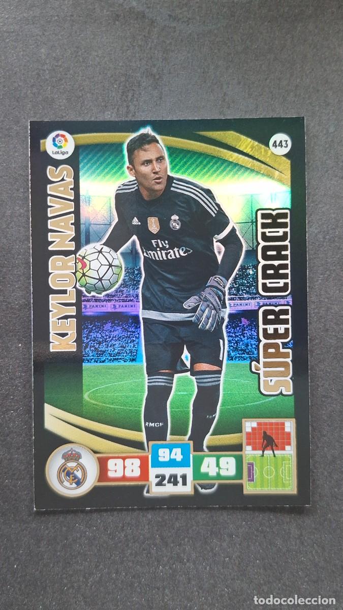 Cromos de F&uacute;tbol: L2 KEYLOR NAVAS REAL MADRID 443 SUPER CRACK PANINI ADRENALYN XL LIGA 2015/2016 15 16