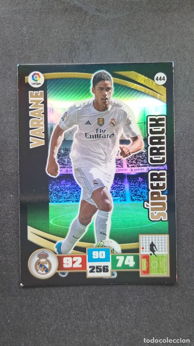 Cromos de F&uacute;tbol: L2 VARANE REAL MADRID 444 SUPER CRACK PANINI ADRENALYN XL LIGA 2015/2016 15 16
