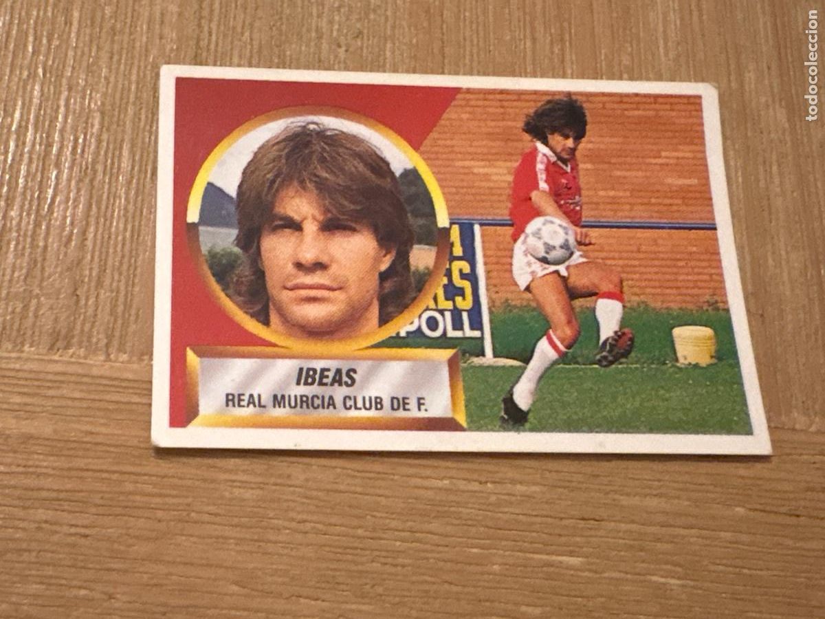 Cromos de F&uacute;tbol: 19. CROMO LIGA ESTE 88-89 1988-89 SIN PEGAR MURCIA N 8 IBEAS