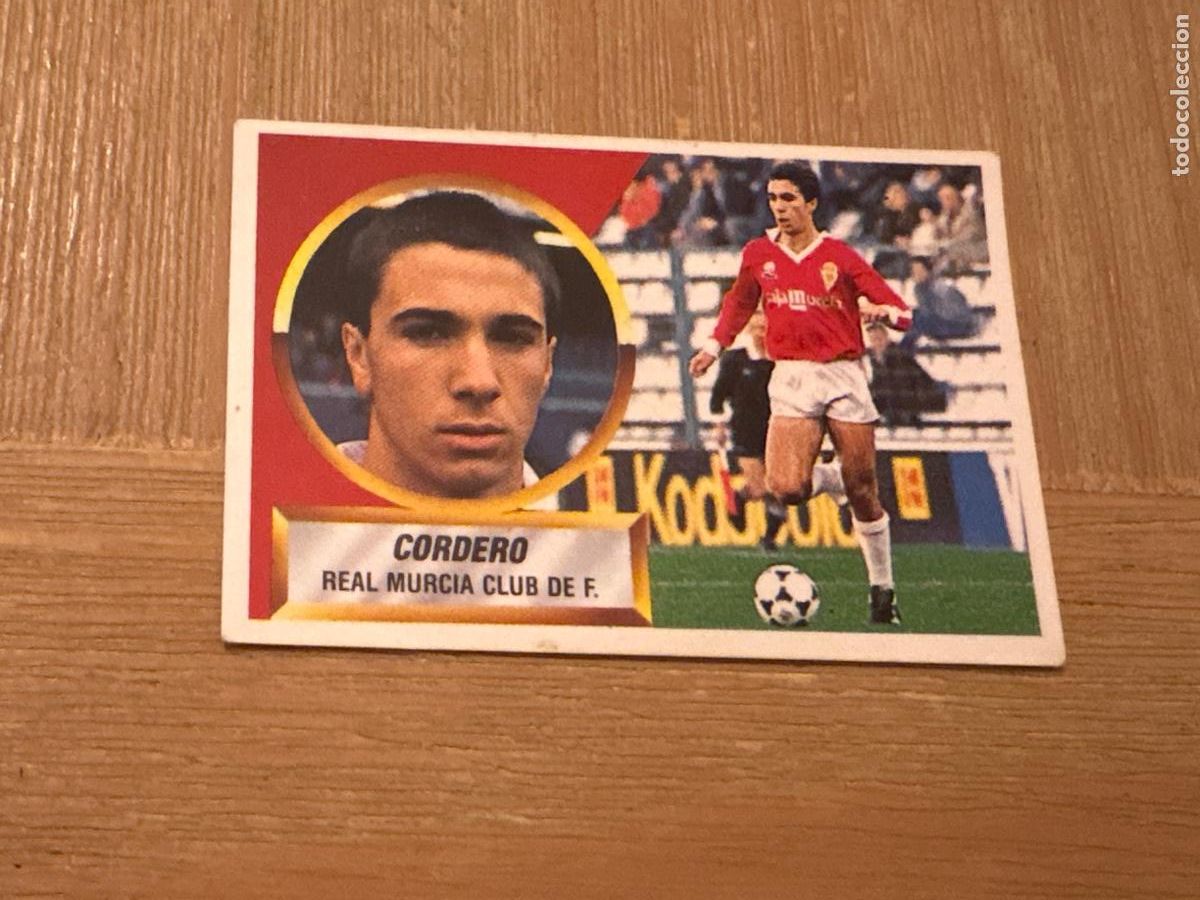 Cromos de F&uacute;tbol: 19. CROMO LIGA ESTE 88-89 1988-89 SIN PEGAR MURCIA N 13 CORDERO