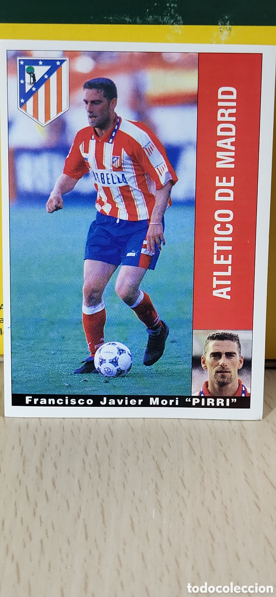 Cromos de F&uacute;tbol: FRANCISCO JAVIER MORI PIRRI ATLETICO DE MADRID LIGA 95 96 DE FUTBOL PROFESIONAL PANINI