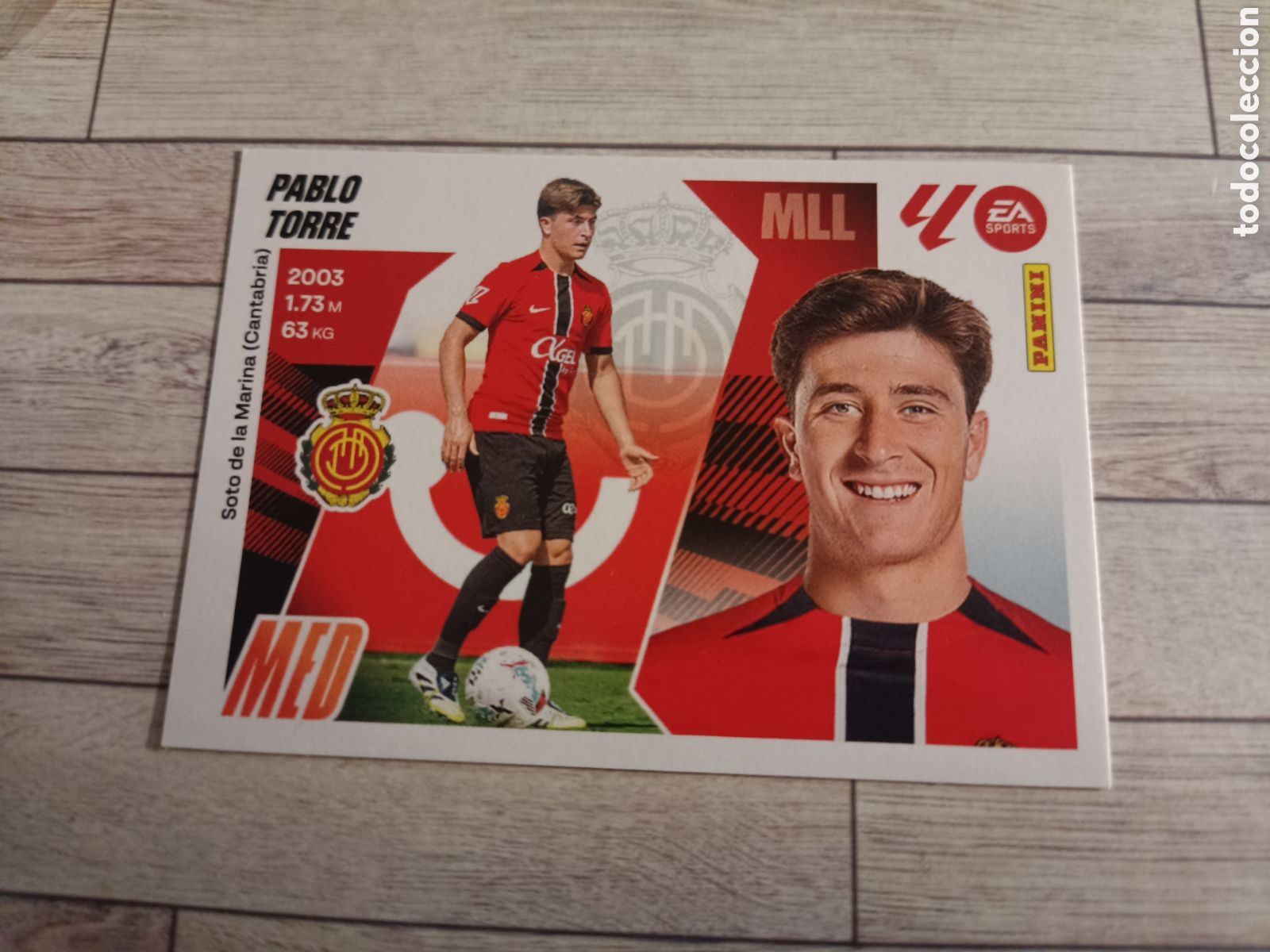 Cromos de F&uacute;tbol: 12 PABLO TORRE MALLORCA ULTIMOS FICHAJES LIGA ESTE 2025 2026 PANINI 25 26 SIN PEGAR