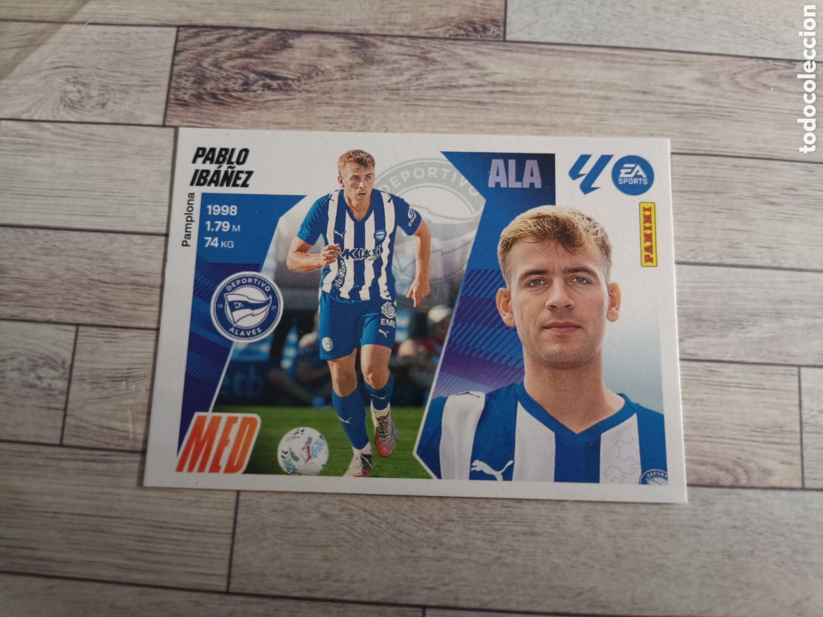 Cromos de F&uacute;tbol: 3 PABLO IBA&Ntilde;EZ ALAVES ULTIMOS FICHAJES LIGA ESTE 2025 2026 PANINI 25 26 SIN PEGAR
