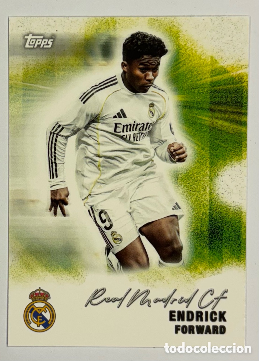 Cromos de F&uacute;tbol: ENDRICK (REAL MADRID). CARTA TOPPS REAL MADRID TEMPORADA 2025/26.