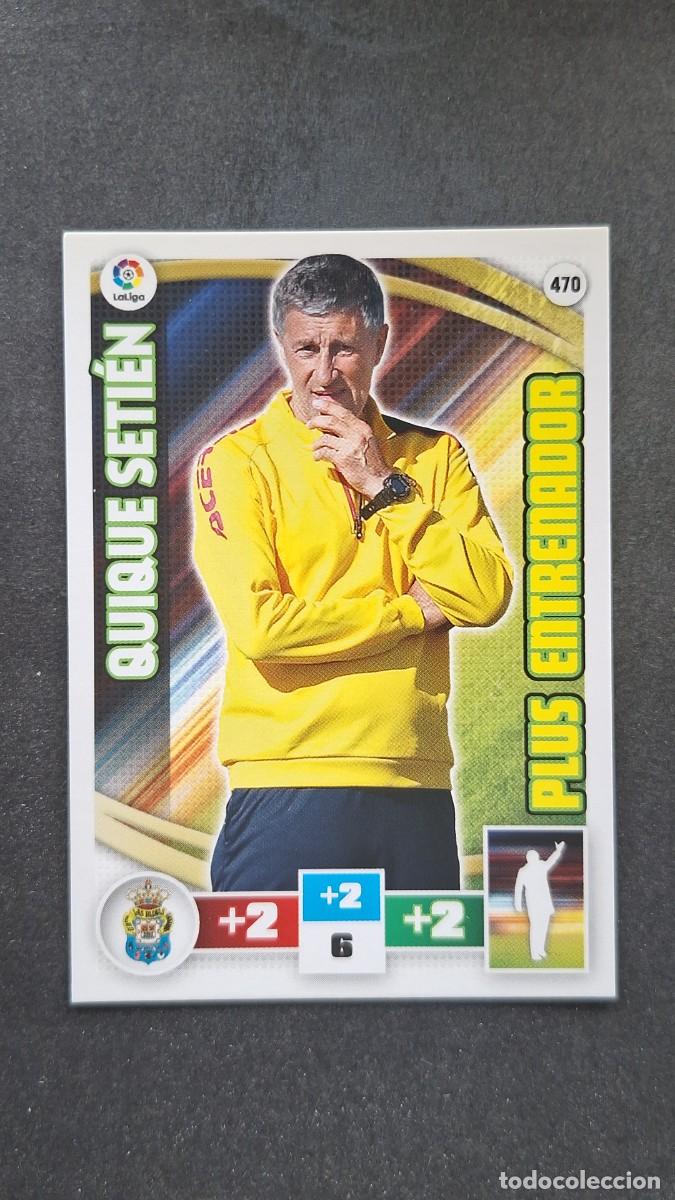 Cromos de F&uacute;tbol: L2 QUIQUE SETIEN U. D. LAS PALMAS 470 PLUS ENTRENADOR PANINI ADRENALYN XL LIGA 2015/2016 15 16