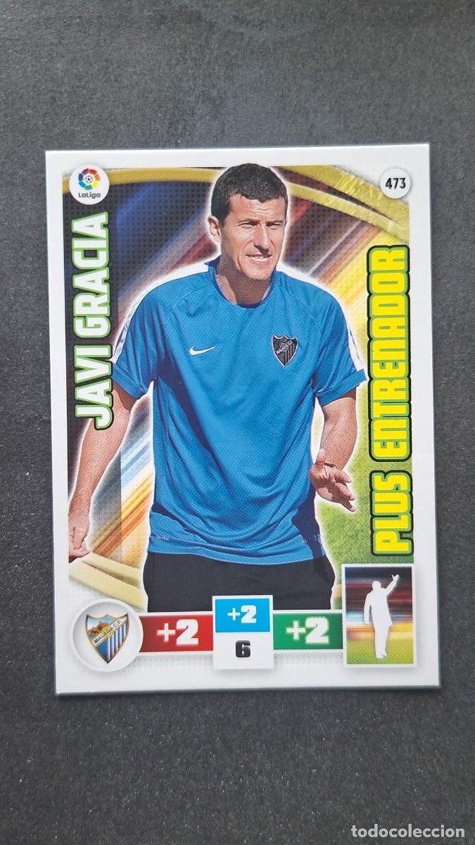 Cromos de F&uacute;tbol: L2 JAVI GRACIA MALAGA C. F. 473 PLUS ENTRENADOR PANINI ADRENALYN XL LIGA 2015/2016 15 16