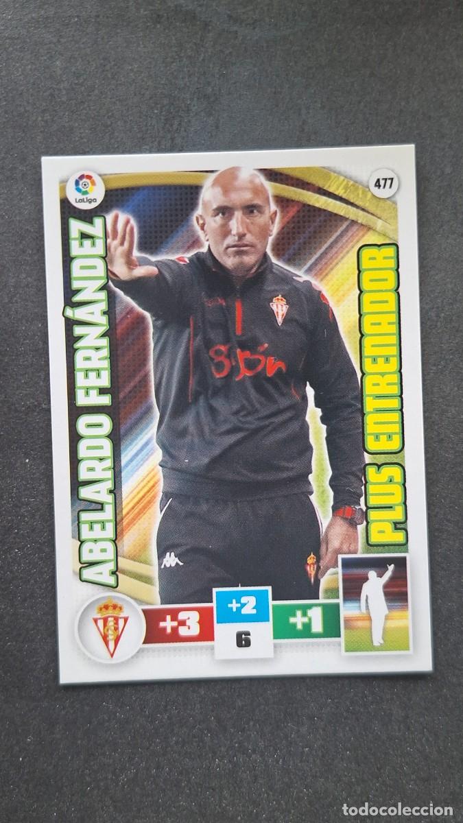 Cromos de F&uacute;tbol: L2 ABELARDO SPORTING DE GIJON 477 PLUS ENTRENADOR PANINI ADRENALYN XL LIGA 2015/2016 15 16