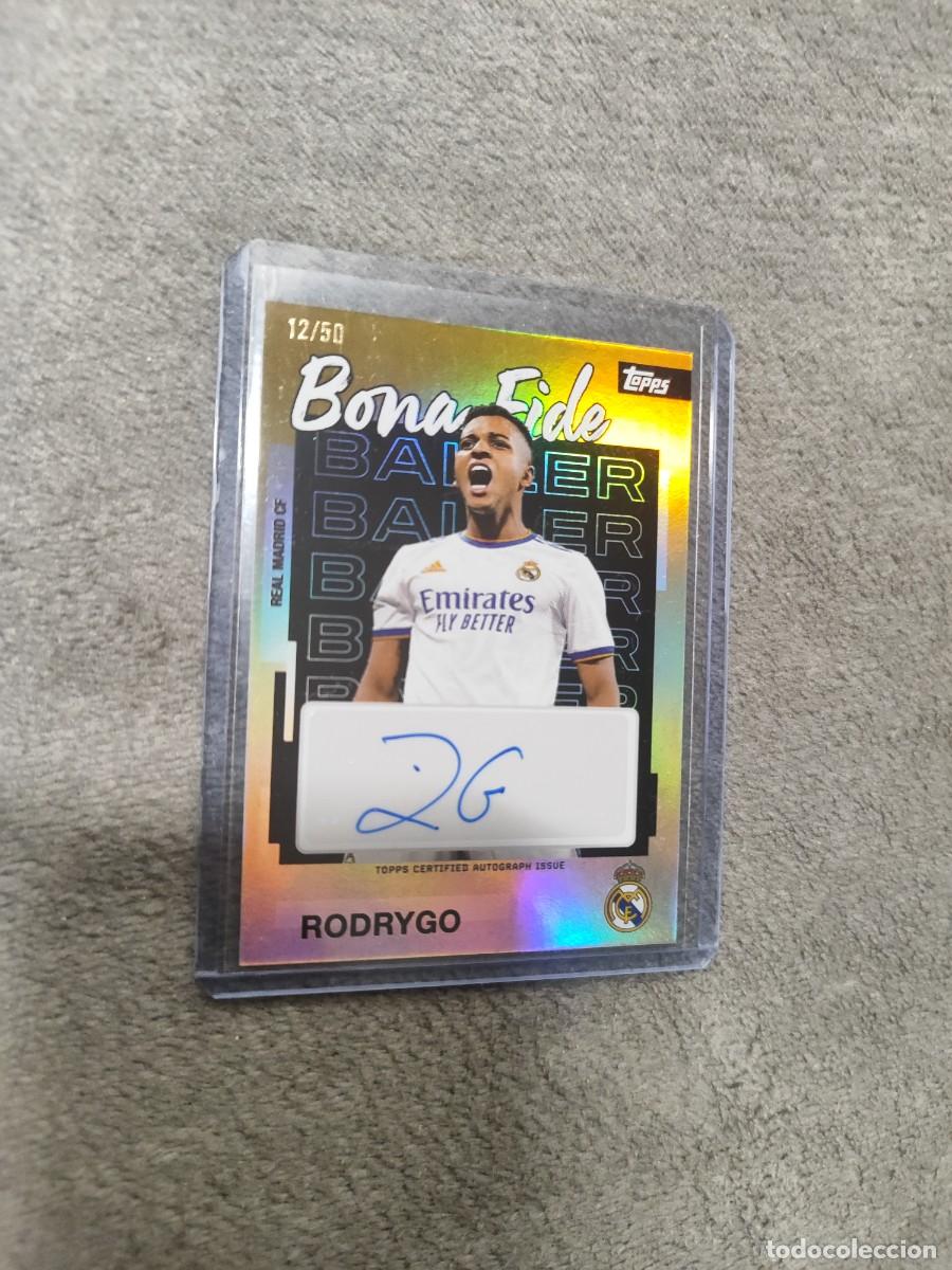 Cromos de F&uacute;tbol: BB-RD TEAM SET REAL MADRID 25 26 RODRYGO BONA FIDE BALLER AUTOGRAPH TOPPS 2025 2026 AUTO 50 NUMERADO