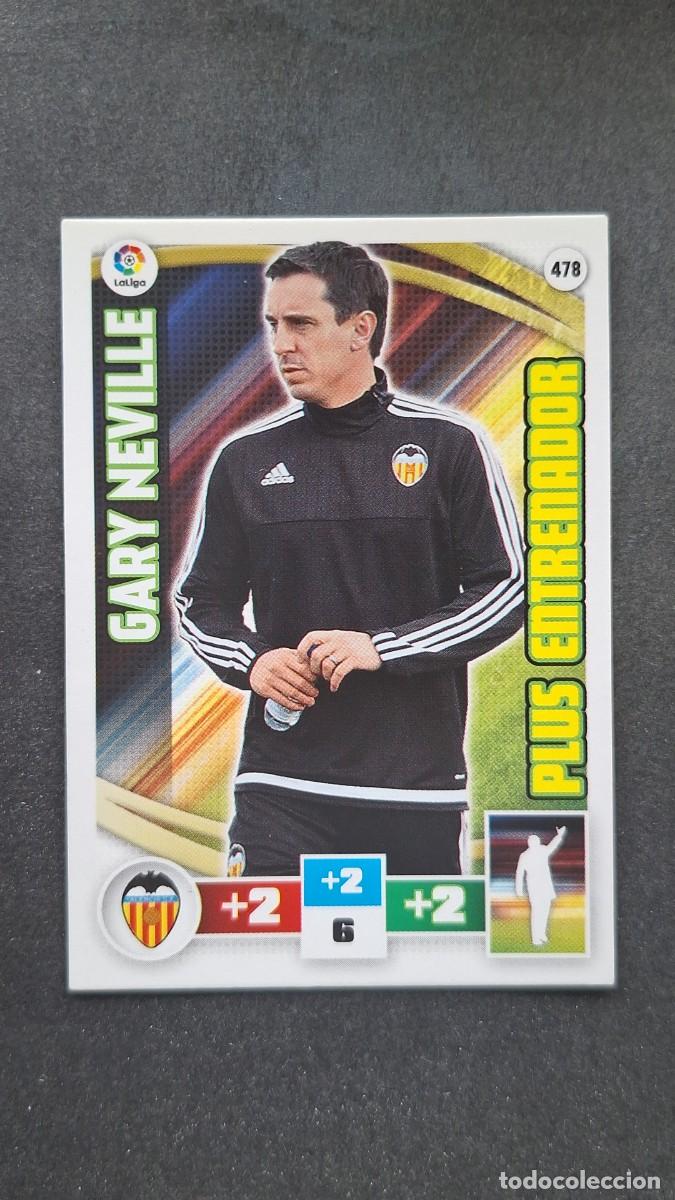 Cromos de F&uacute;tbol: L2 GARY NEVILLE VALENCIA C. F. 478 PLUS ENTRENADOR PANINI ADRENALYN XL LIGA 2015/2016 15 16