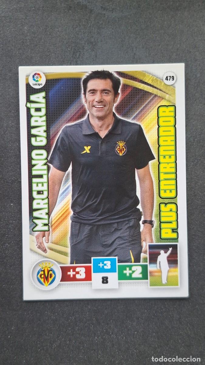 Cromos de F&uacute;tbol: L2 MARCELINO GARCIA VILLARREAL C. F. 479 PLUS ENTRENADOR PANINI ADRENALYN XL LIGA 2015/2016 15 16