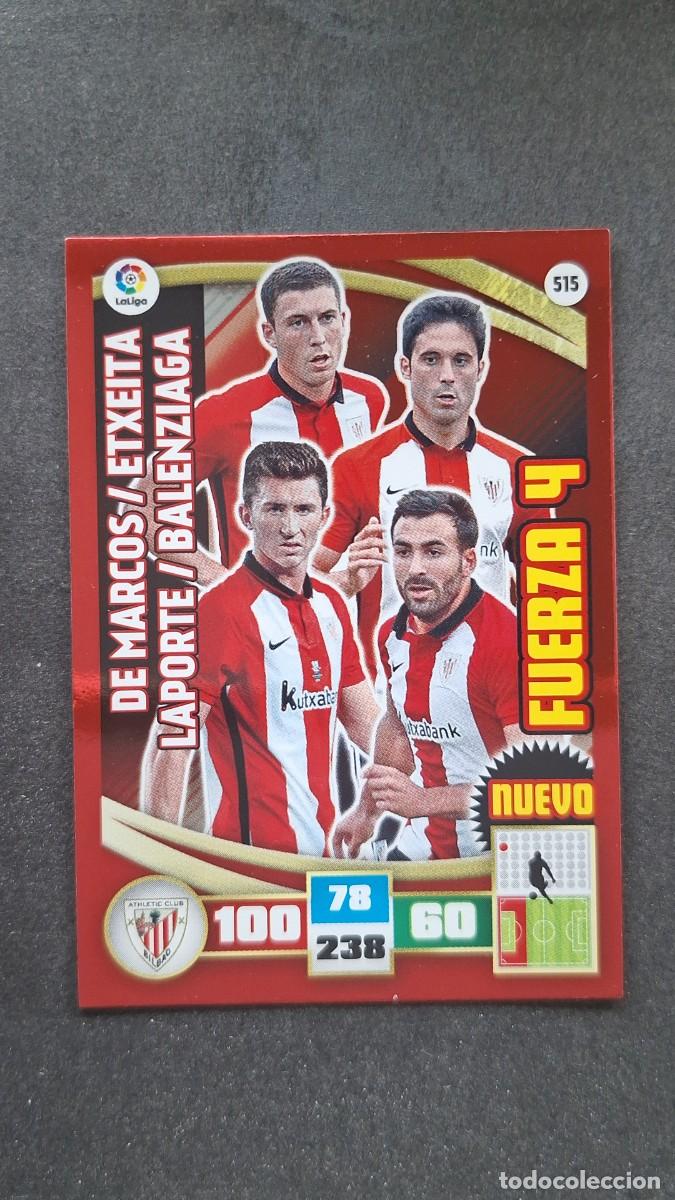 Cromos de F&uacute;tbol: L2 ATHLETIC CLUB DE BILBAO 515 NUEVO FUERZA 4 PANINI ADRENALYN XL LIGA 2015/2016 15 16