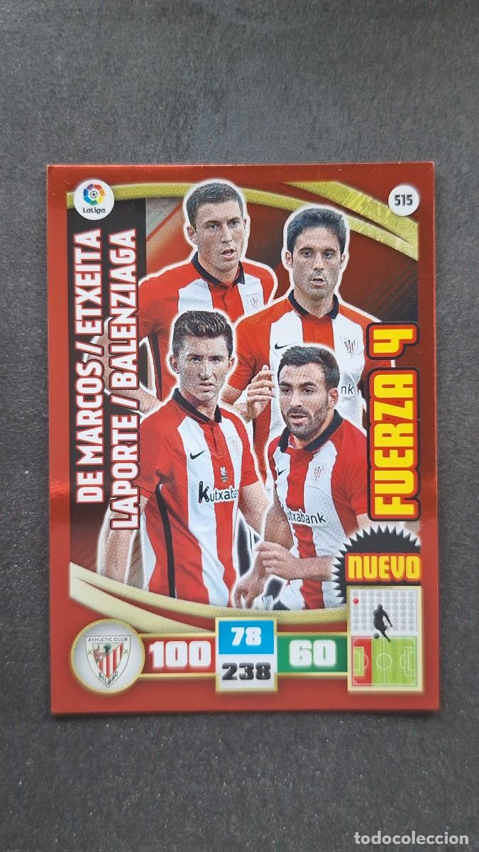 Cromos de F&uacute;tbol: L2 ATHLETIC CLUB DE BILBAO 515 NUEVO FUERZA 4 PANINI ADRENALYN XL LIGA 2015/2016 15 16