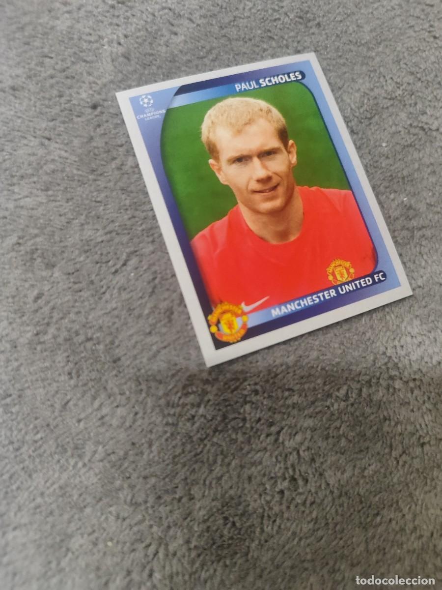 Cromos de F&uacute;tbol: 18 CHAMPIONS LEAGUE 08 09 PANINI PAUL SCHOLES - MANCHESTER UNITED FC - 2008 2009 UCL UEFA