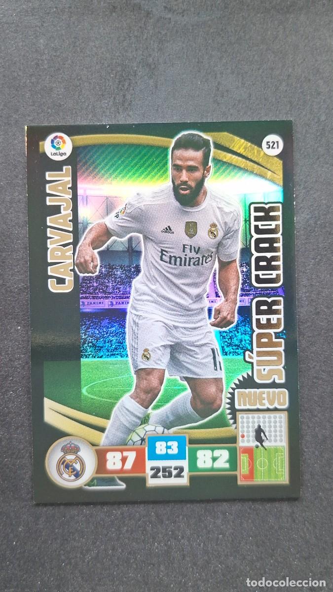 Cromos de F&uacute;tbol: L2 CARVAJAL REAL MADRID 521 NUEVO SUPER CRACK PANINI ADRENALYN XL LIGA 2015/16 15 16