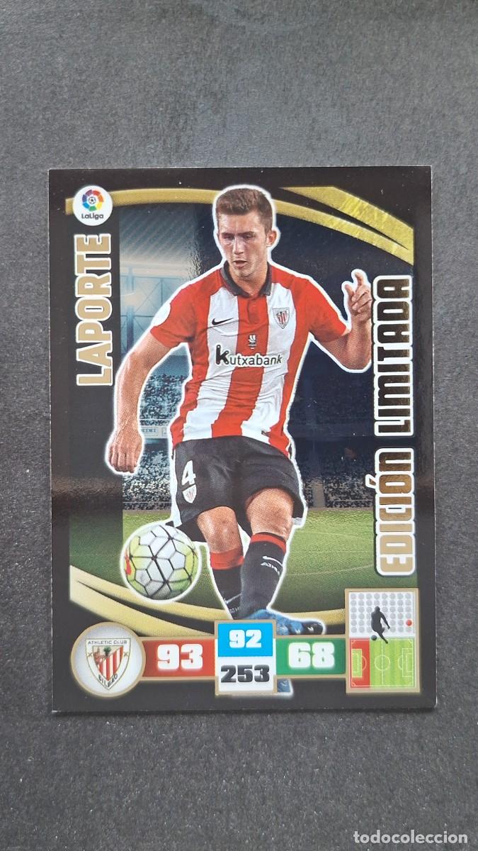 Cromos de F&uacute;tbol: L2 LAPORTE ATHLETIC CLUB DE BILBAO EDICION LIMITADA PANINI ADRENALYN XL LIGA 2015/16 15 16