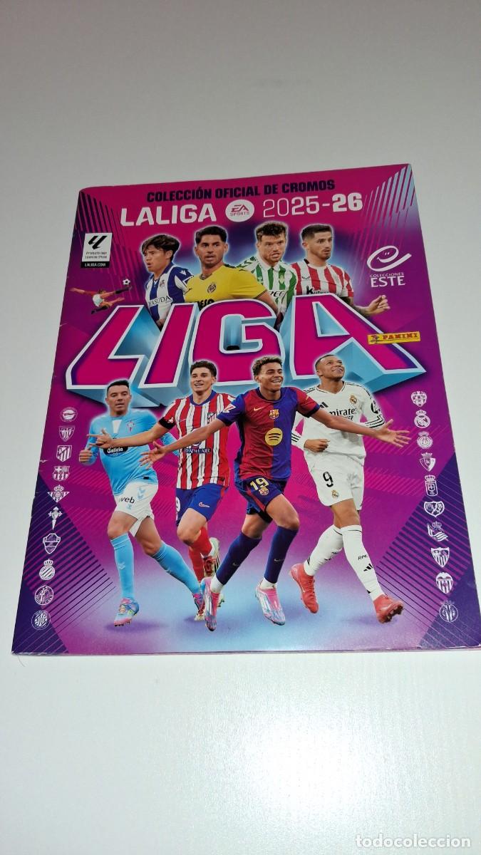 Cartes &agrave; collectionner de Football: Panini Este. Liga 2025-2026. ALBUM CON 19 CROMOS PEGADOS
