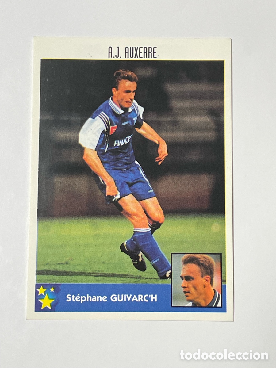 Cromos de F&uacute;tbol: St&eacute;phane Guivarc&rsquo;h Auxerre Panini Los mejores equipos de Europa 1997/98 #265