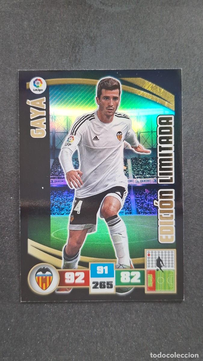 Cromos de F&uacute;tbol: L2 GAYA VALENCIA C. F. EDICION LIMITADA PANINI ADRENALYN XL LIGA 2015/16 15 16