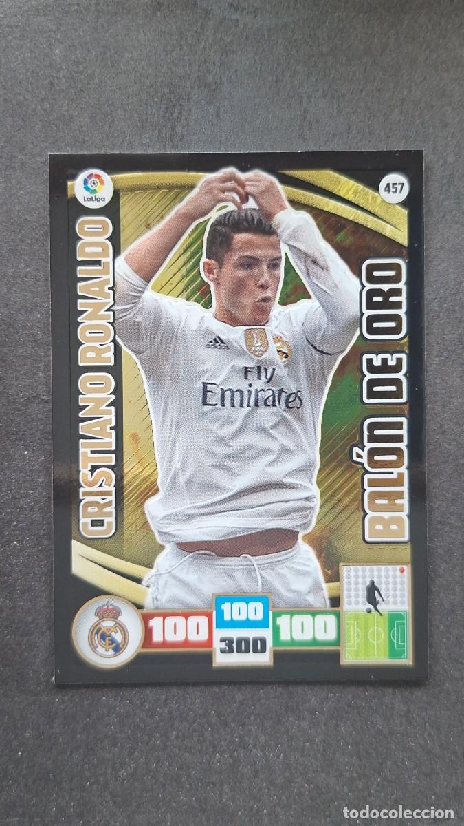 Cromos de F&uacute;tbol: L2 CRISTIANO RONALDO REAL MADRID 457 BALON DE ORO PANINI ADRENALYN XL LIGA 2015/16 15 16