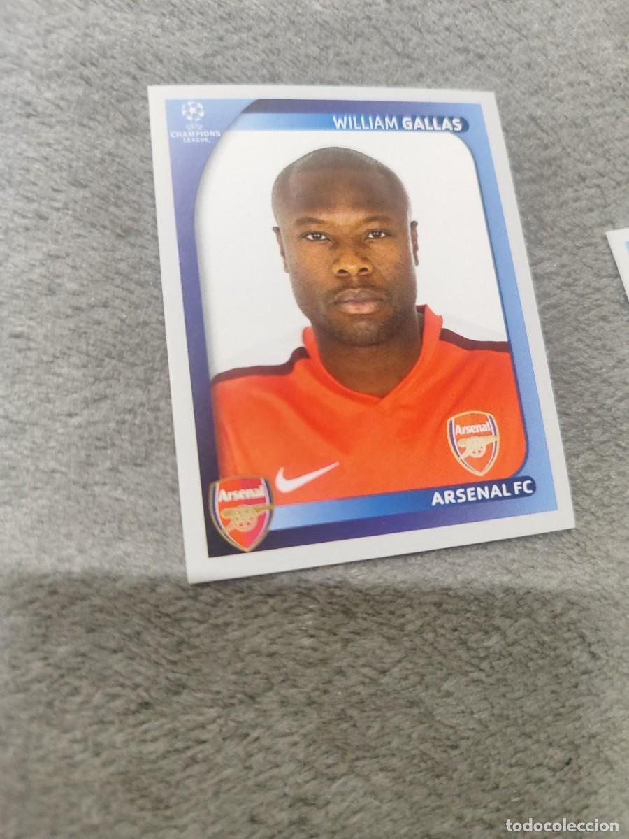 Cromos de F&uacute;tbol: 62 CHAMPIONS LEAGUE 08 09 PANINI WILLIAM GALLAS - ARSENAL FC - 2008 2009 UCL UEFA