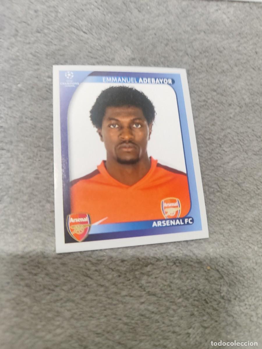 Cromos de F&uacute;tbol: 76 CHAMPIONS LEAGUE 08 09 PANINI EMMANUEL ADEBAYOR - ARSENAL FC - 2008 2009 UCL UEFA