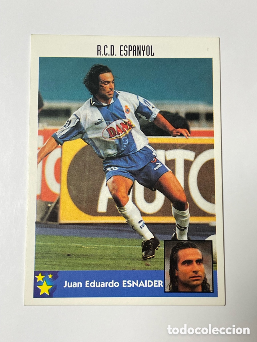 Cromos de F&uacute;tbol: Juan Eduardo Esnaider Espanyol Panini Los mejores equipos de Europa 1997/98 #270
