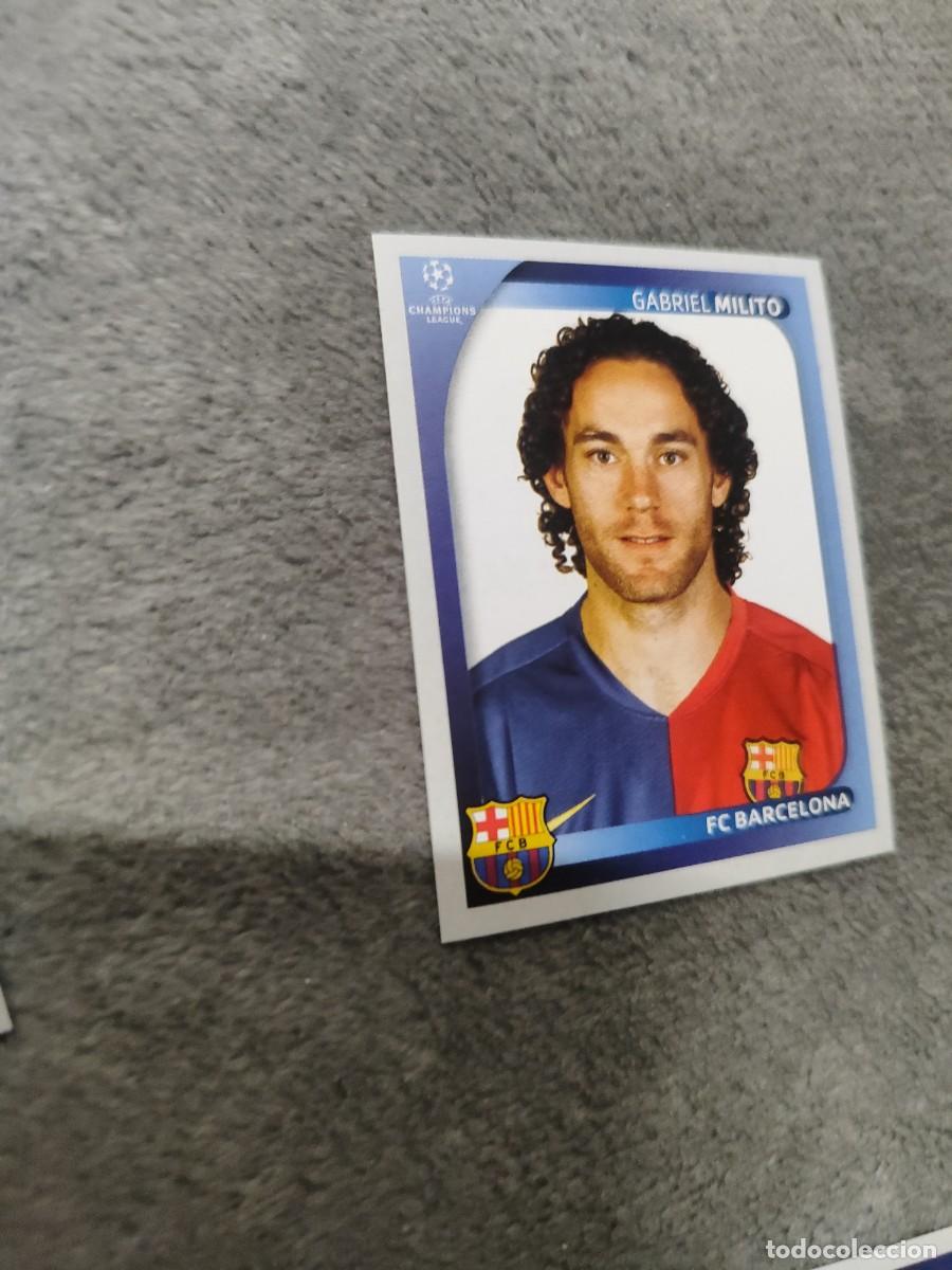 Cromos de F&uacute;tbol: 101 CHAMPIONS LEAGUE 08 09 PANINI GABRIEL MILITO - FC BARCELONA - 2008 2009 UCL UEFA