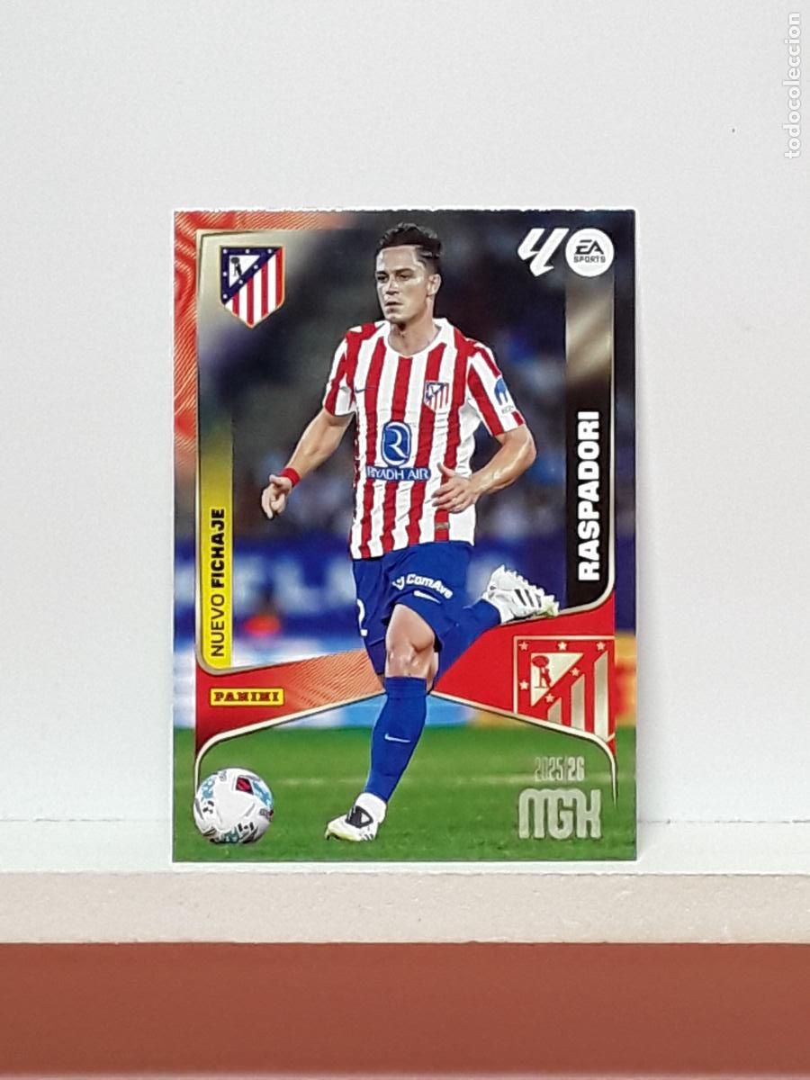 Cromos de F&uacute;tbol: MEGACRACKS 2025 2026 MGK 25 26 ALBUM PANINI LIGA N 475 ATLETICO MADRID SEGUNDA GIACOMO RASPADORI