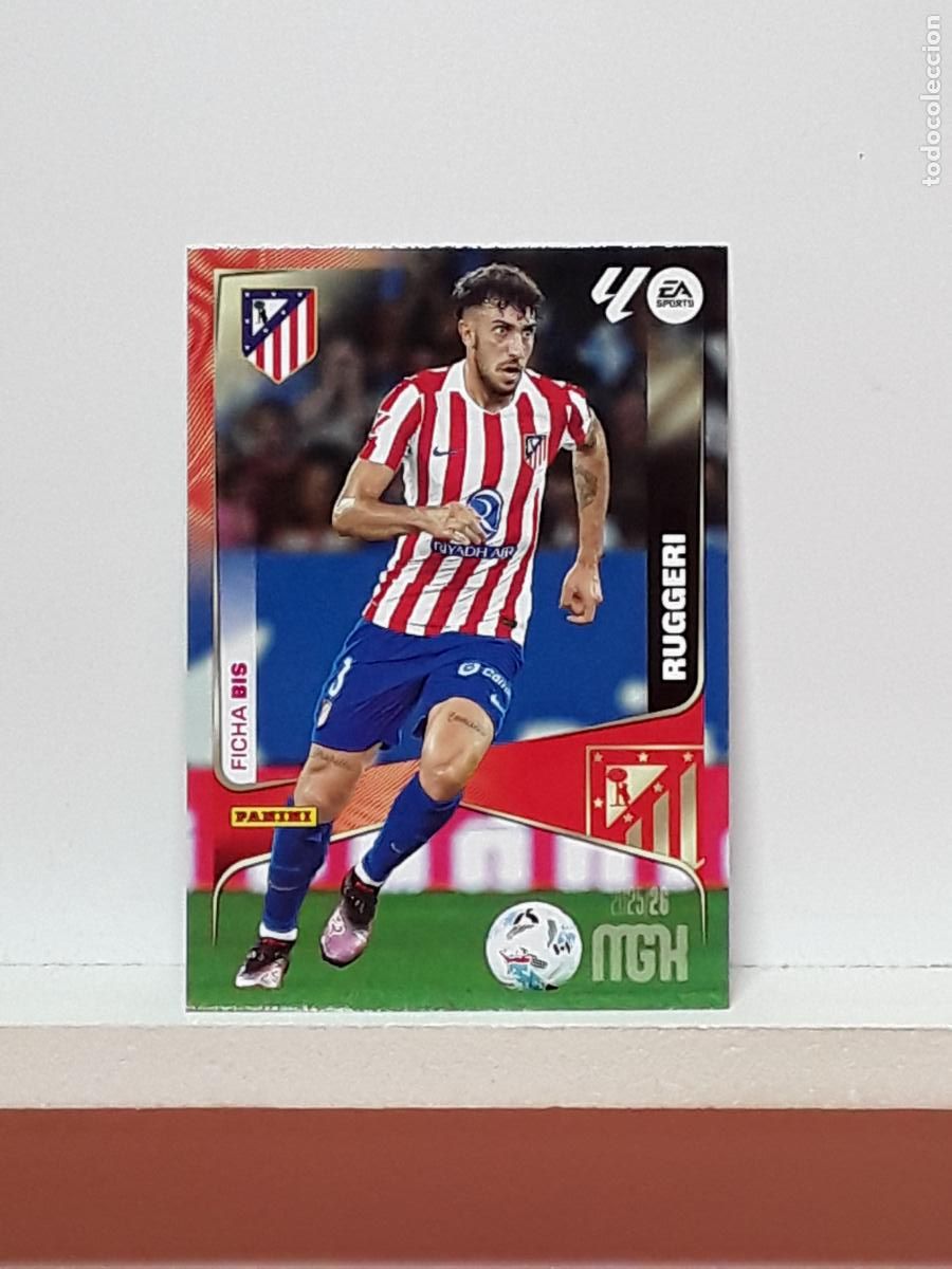 Cromos de F&uacute;tbol: MEGACRACKS 2025 2026 MGK 25 26 ALBUM PANINI LIGA N 62BIS 62 BIS ATLETICO MADRID SEGUNDA RUGGERI
