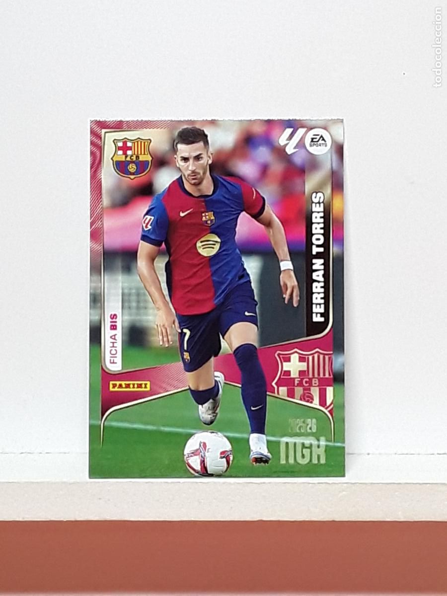Cromos de F&uacute;tbol: MEGACRACKS 2025 2026 MGK 25 26 ALBUM PANINI LIGA N 89BIS 89 BIS BARCELONA SEGUNDA FERRAN TORRES