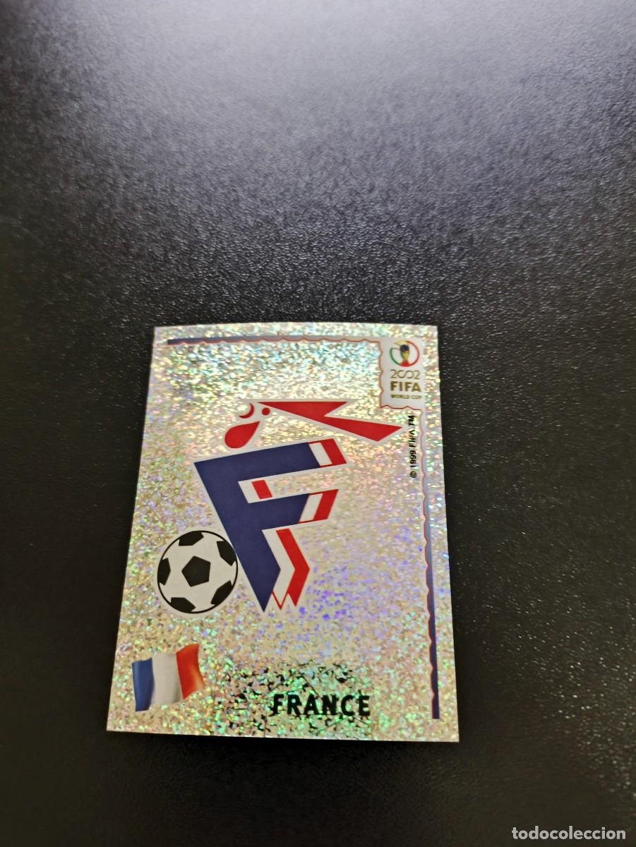 Cromos de F&uacute;tbol: 26 ESCUDO FRANCIA FRANCE SIN PEGAR PANINI FIFA WORLD CUP MUNDIAL KOREA 2002