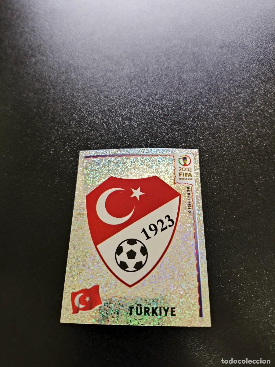 Cromos de F&uacute;tbol: 188 ESCUDO EMBLEMA TURQUIA TURKEY SIN PEGAR PANINI FIFA WORLD CUP MUNDIAL KOREA 2002